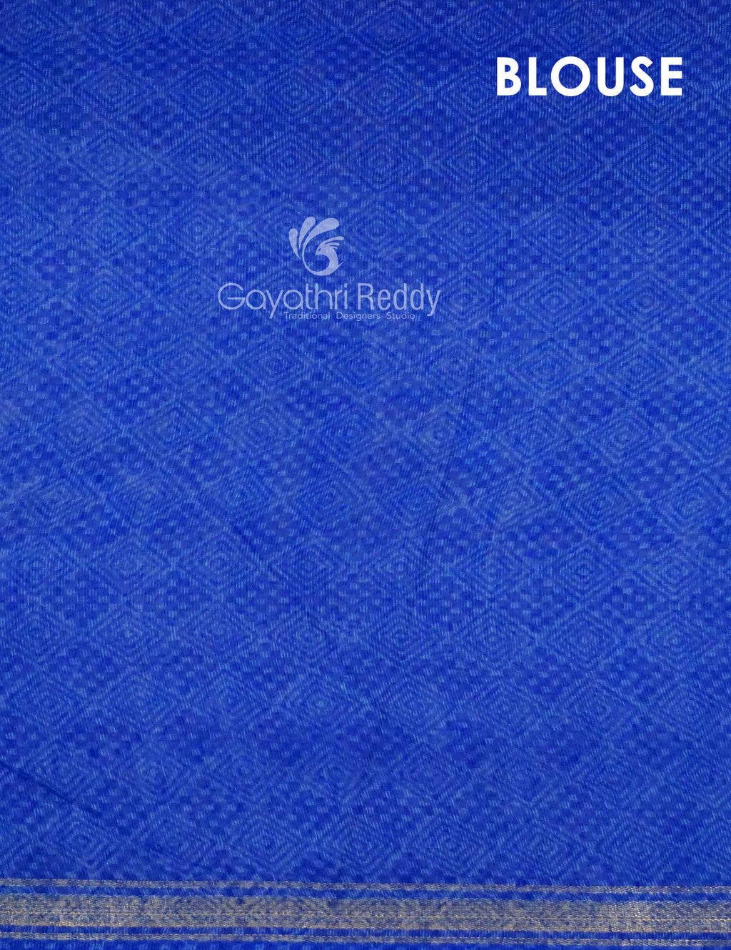 Combo of Off White and Blue Patan Patola Semi Chanderi Saree By Gayathri Reddy Designer Studio