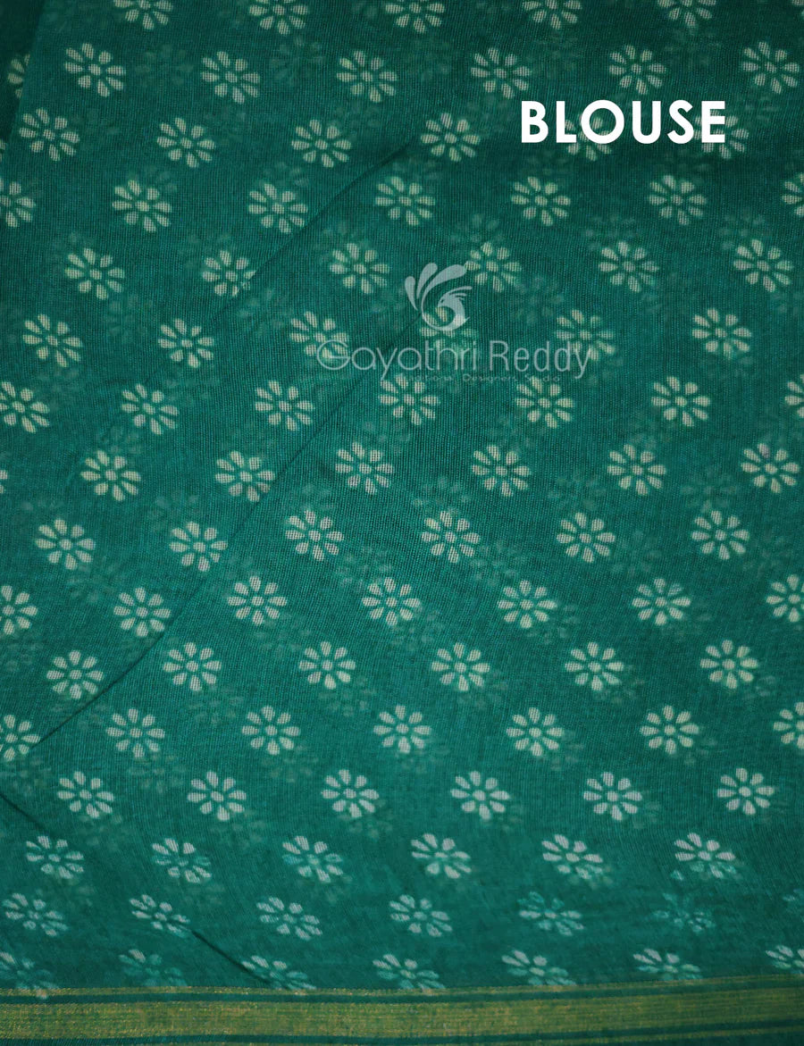 Vibrant Shades of Cream Patola Print Semi Chanderi Saree By Gayathri Reddy Designer Studio