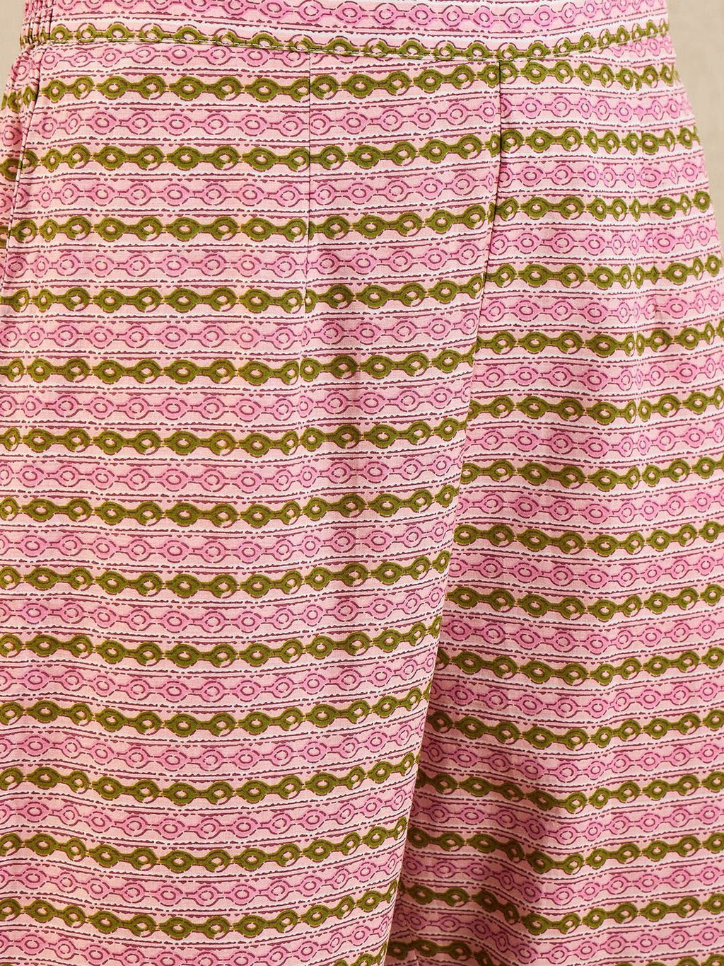 Indo Era Floral Printed Empire Pure Cotton A-Line Kurta With Trousers & Dupatta