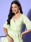 Ahalyaa Printed Cotton Basic Jumpsuit