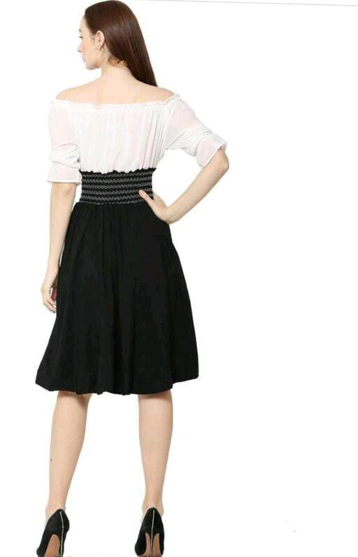 PAVONINE Black Color Kansai Midi For Girls