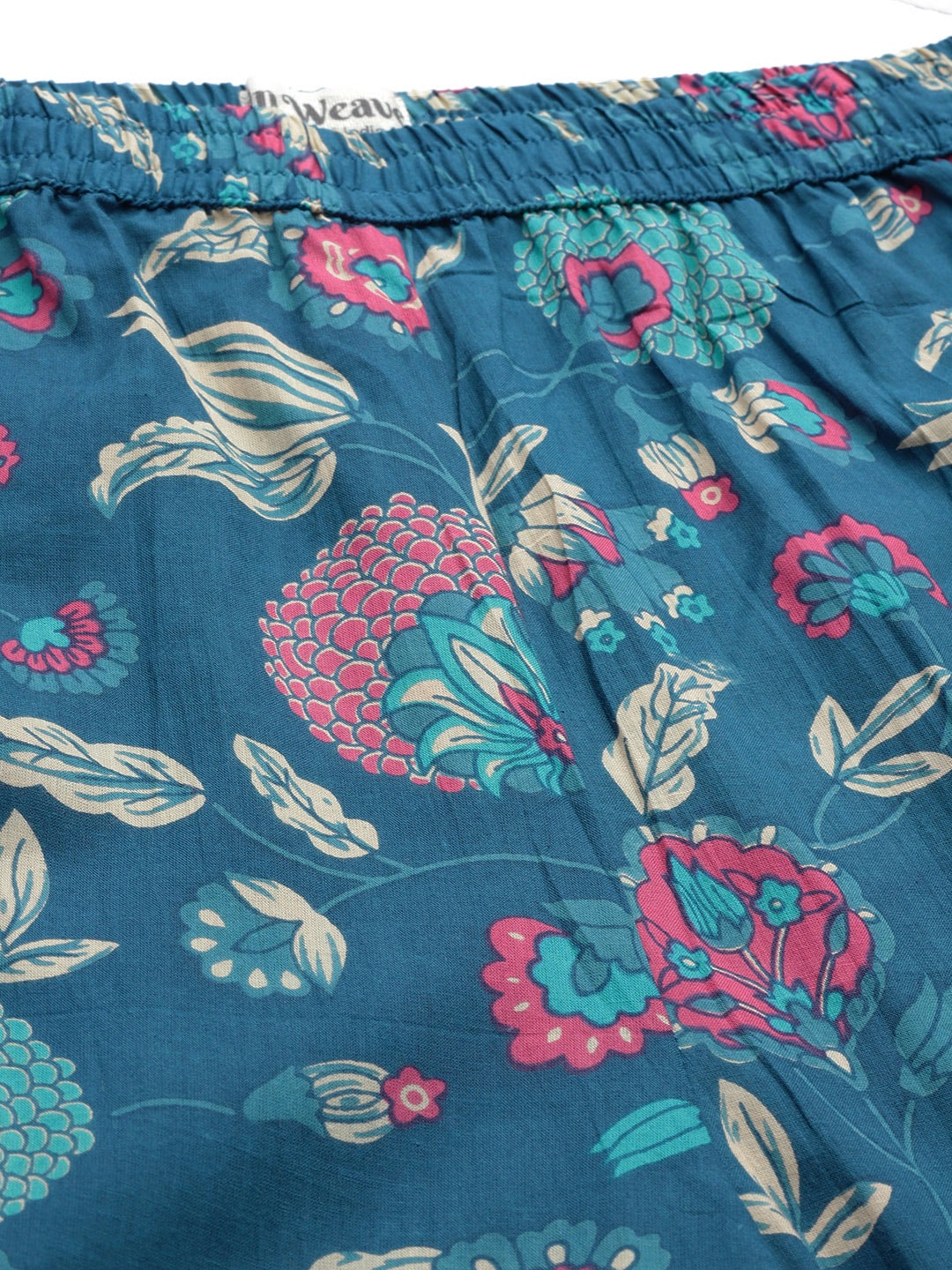 InWeave Blue Kalamkari Co Ord Set