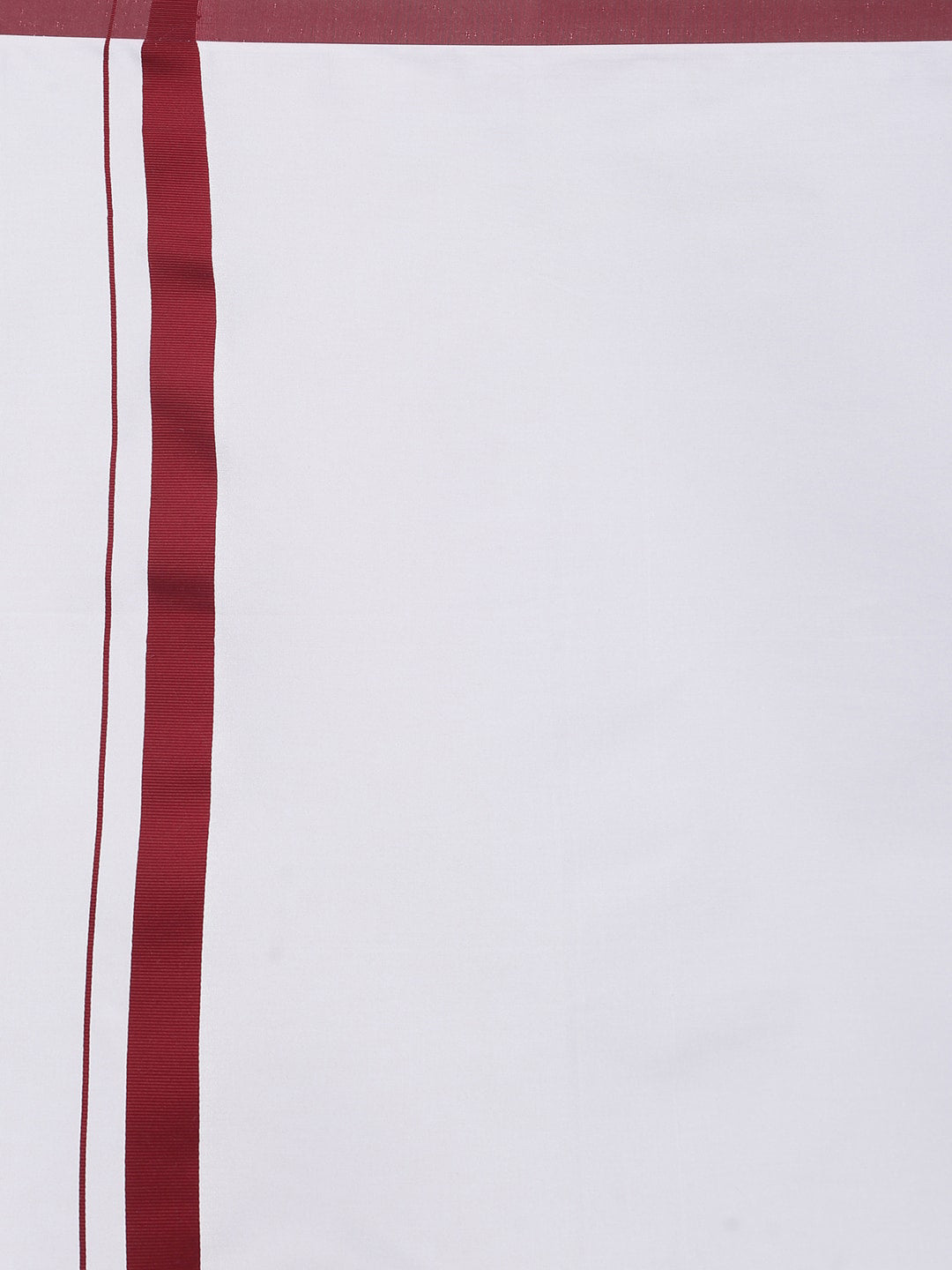 Sethukrishna Men White Solid Dhoti