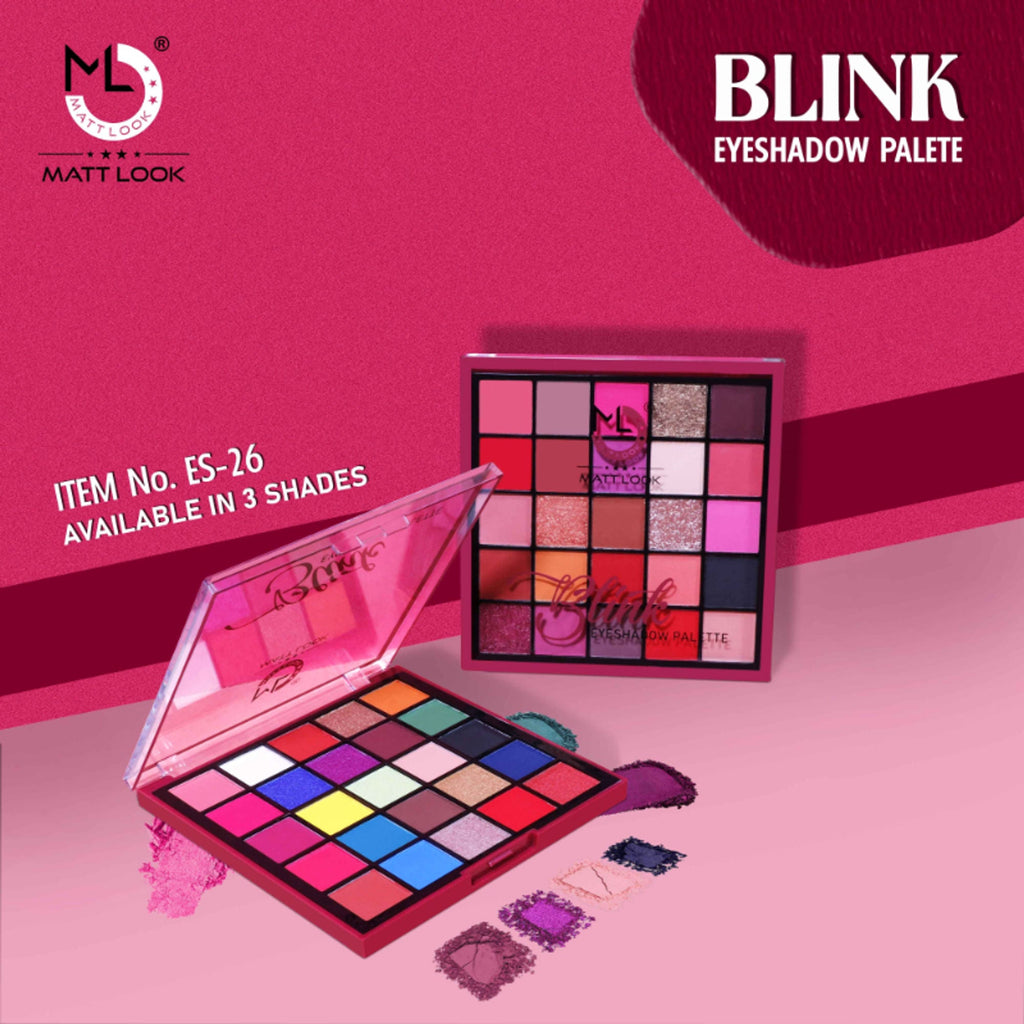 Matt Look 25 Colors Blink Eyeshadow Palette - 03