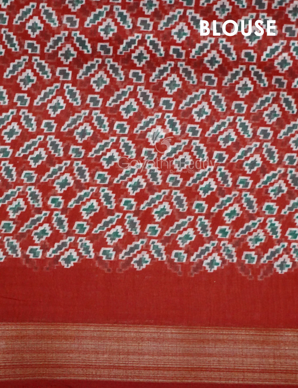 Shades of Mango Yellow Colour Patola Print Semi Chanderi Saree By Gayathri Reddy Designer Studio