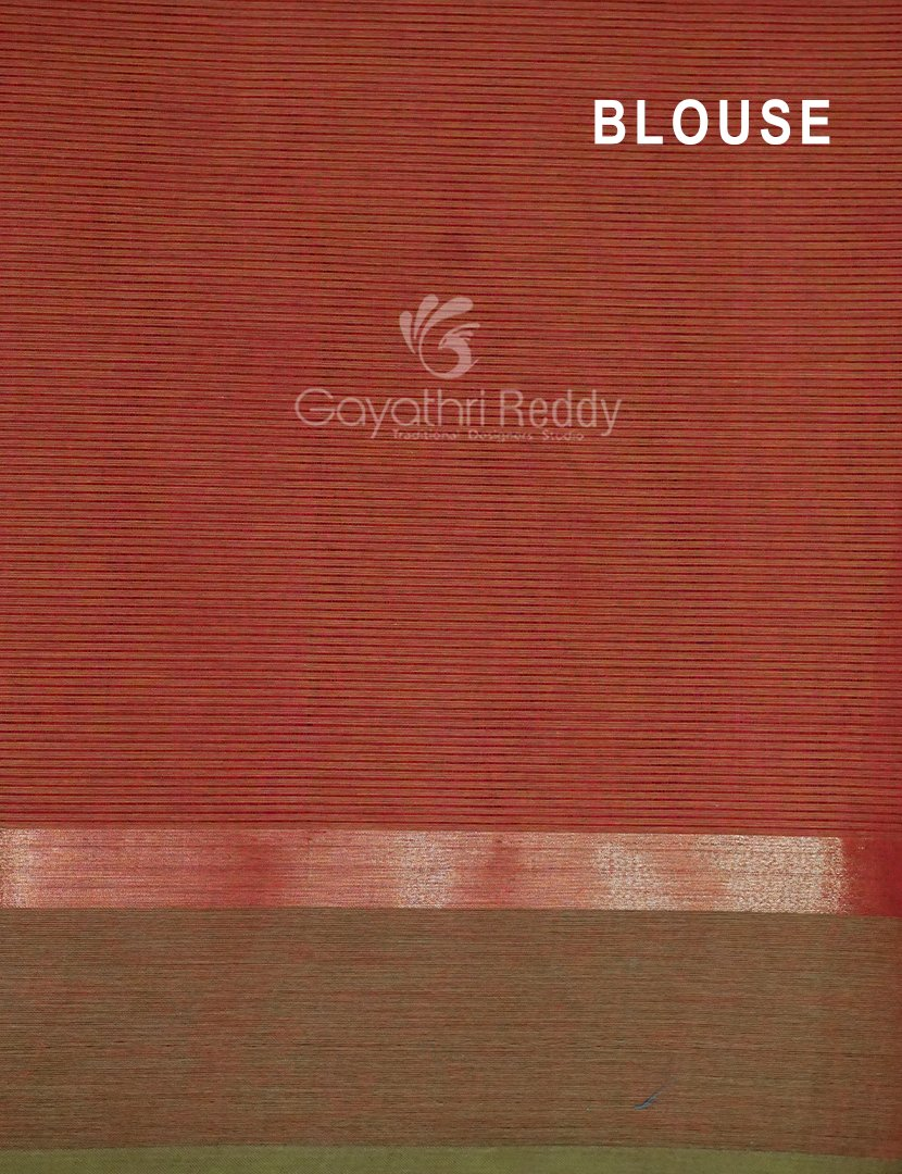 Dual Shades of Dry Mehendi Pure Mangalgiri Cotton By Gayathri Reddy Designer Studio