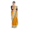 Exclusive Collection 100% Pure Cotton Yellow Tant Saree With Hand Weaving Work