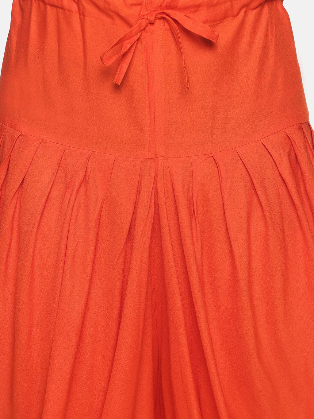 Sethukrishna Men Orange Solid Dhoti Pants