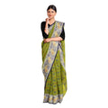 Exclusive Collection 100% Pure Cotton Olive Tant Saree With Hand Weaving Work