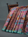 Mauve Onion Colour Rajasthani Design Pure Kota Cotton Saree By Gayathri Reddy Designer Studio
