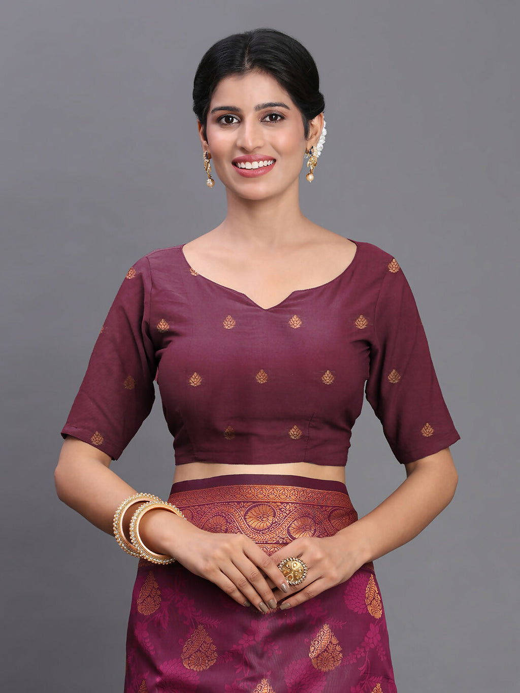 Shree Shyam Fashion Silk Purple Saree