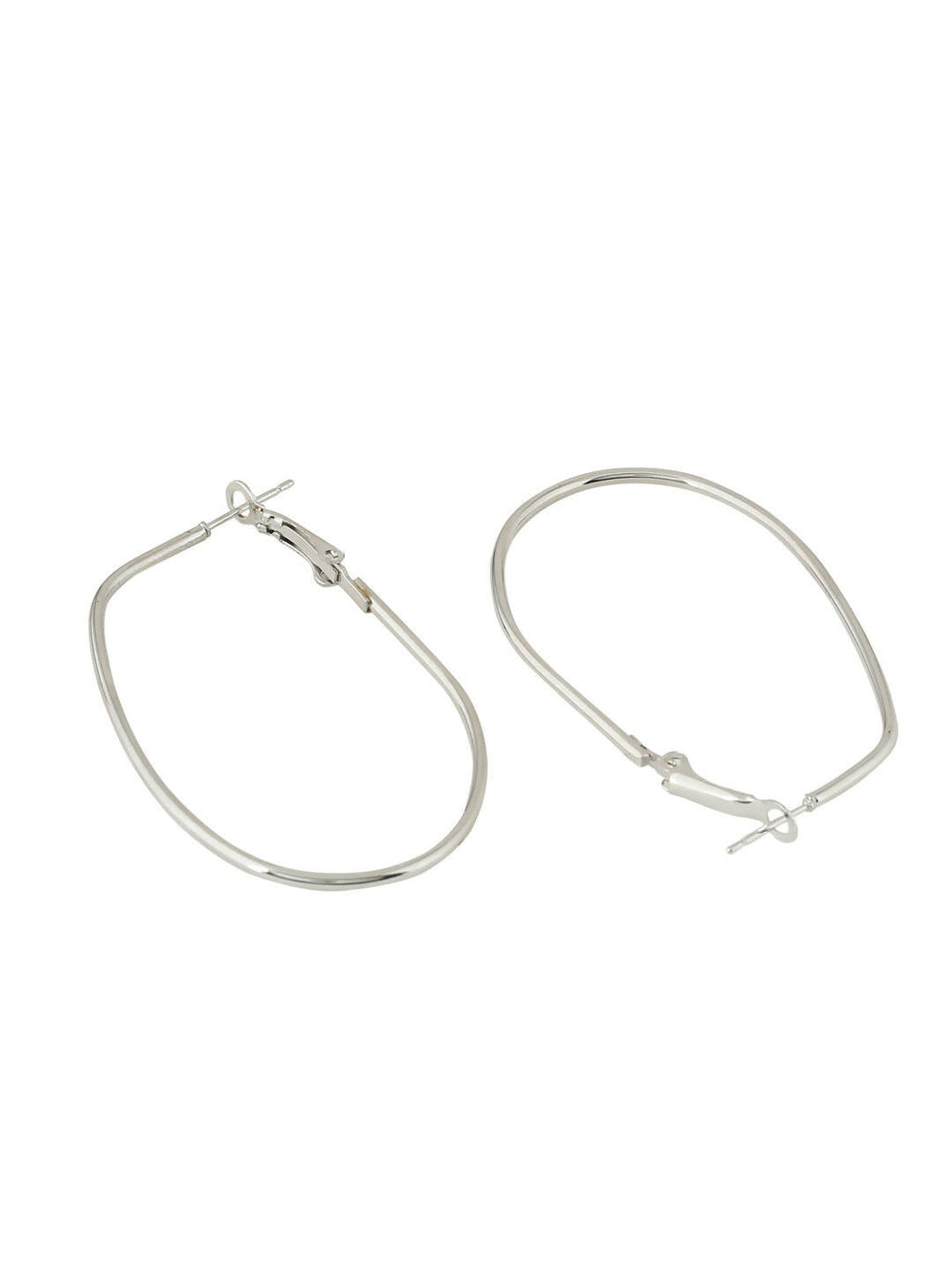 NVR Women Set of 2 Contemporary Hoop Earrings