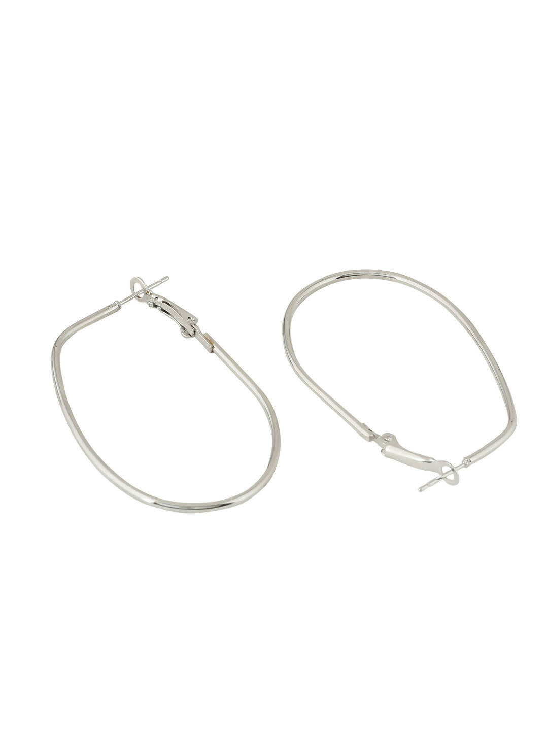 NVR Women Set of 2 Contemporary Hoop Earrings