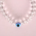 NVR Men & Women Transparent Beaded Elasticated Bracelet