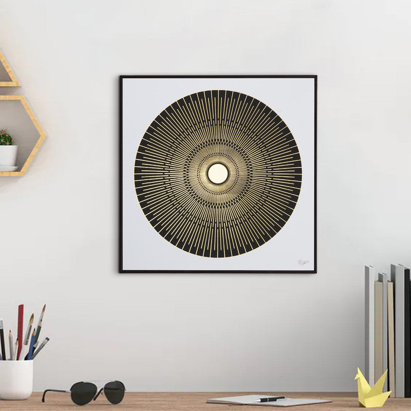 Tehzeeb Creations Golden Embossed Wall Painting