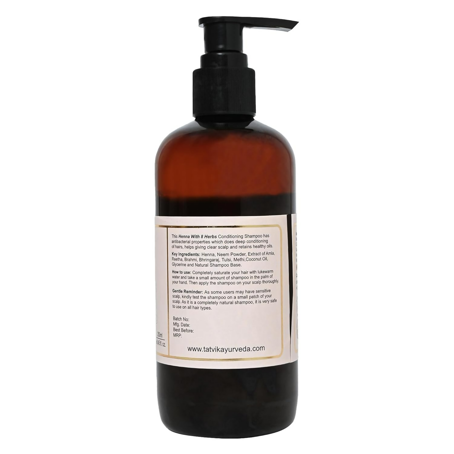 Tatvik Ayurveda Nirmalkesha Shampoo (Henna With 8 Herbs)