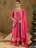 Indo Era Ethnic Motifs Embroidered Thread Work Kurta with Trousers & Dupatta