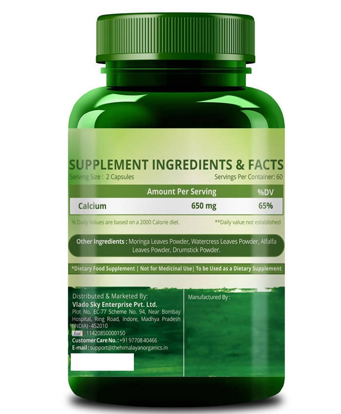 Himalayan Organics Plant Based Calcium Vegetarian Capsules