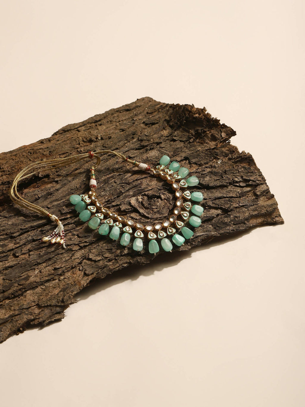 Women's Gold-Polished Necklace - Ruby Raang