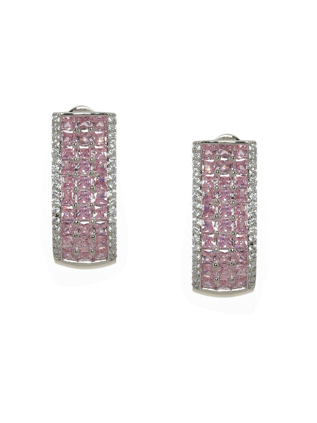 Pink Hoops Earrings- Ruby Raang