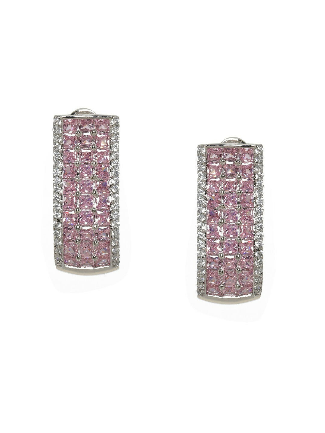 Pink Hoops Earrings- Ruby Raang