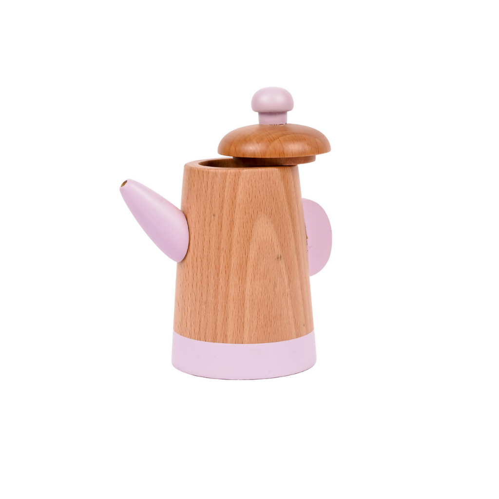 Nesta Toys Wooden Tea Set, Pretend Play Food Sets, Kitchen Toys (3+ Years) - 10 Pcs