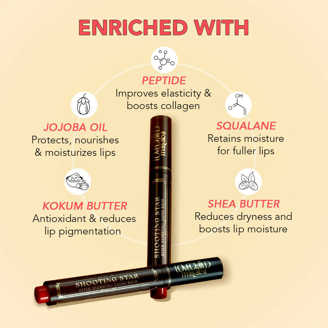 LoveChild By Masaba Gupta Shooting Star Hyper Hydrating Gloss Balm - Melty Moon