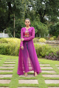 Vastranavya Purple Navratri Special Kutchi Patch Work with Leheriya Printed Kurti