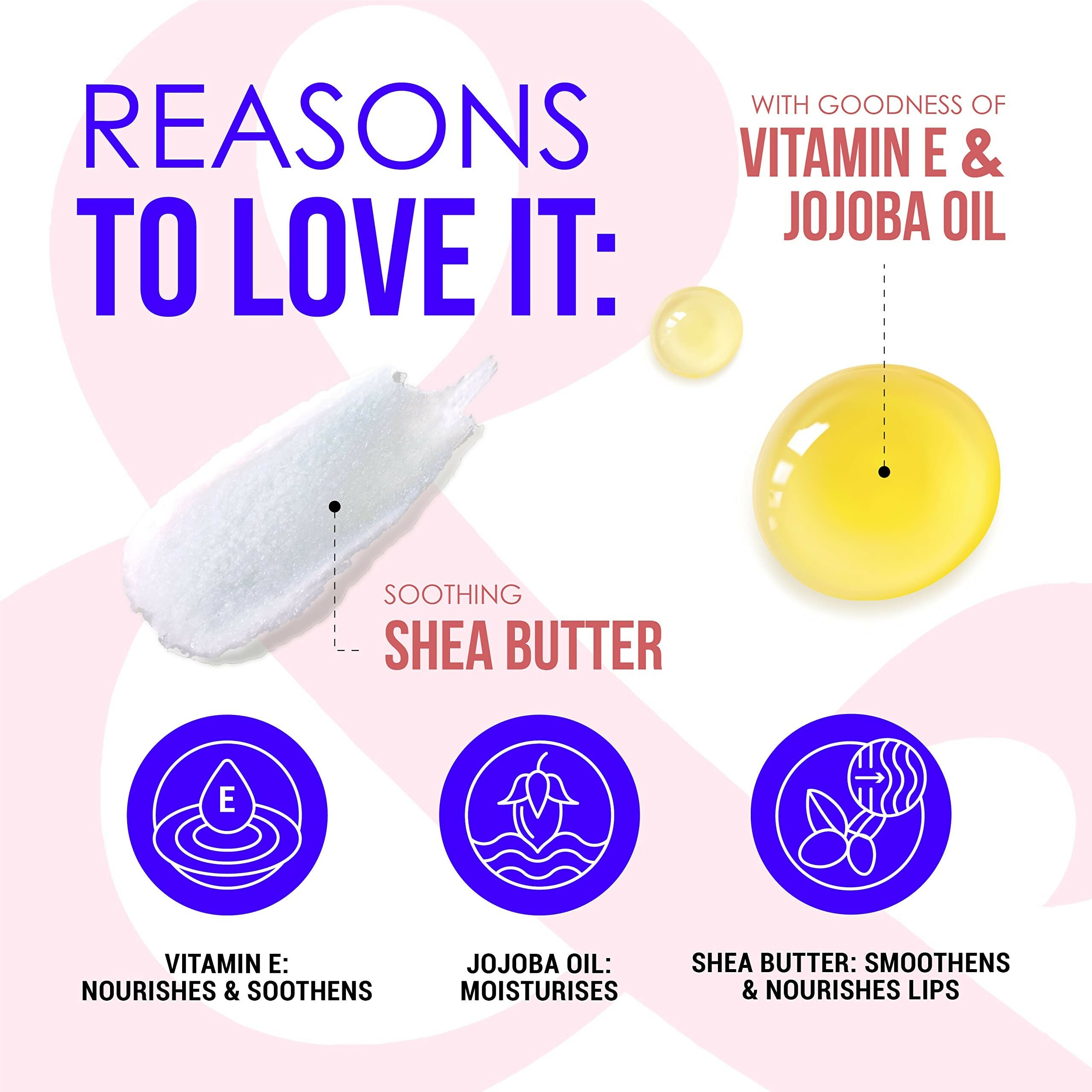 Blue Heaven Jelly & Butter Lip Balm - Plum Kiss, infused with Shea Butter & Vitamin E, Fades Pigmentation