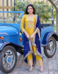 Yash Enterprise Yellow Heavy Sequence Embroidery Salwar Suit Set