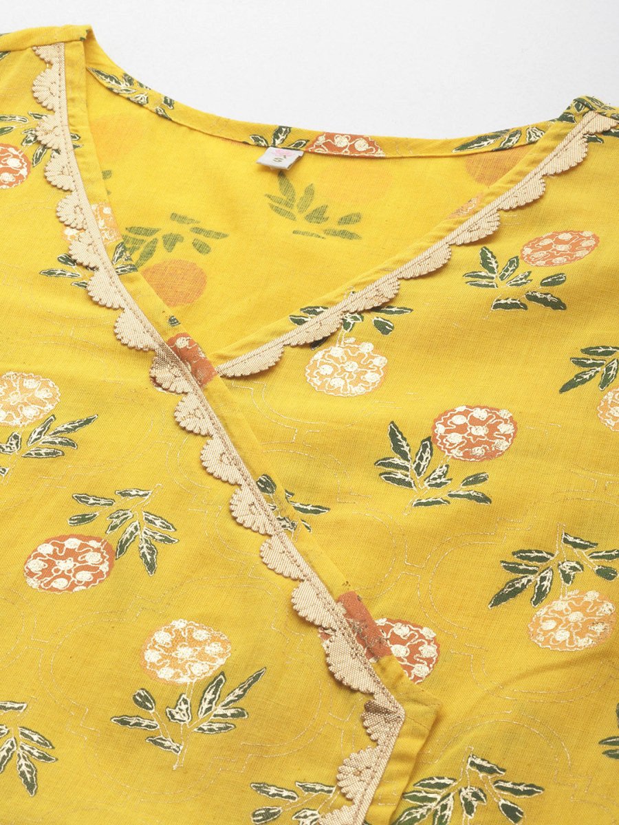Ahalyaa Floral Printed Embellished Tunic