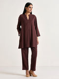 trueBrowns Cola Brown Relaxed Fit Co-Ord Set