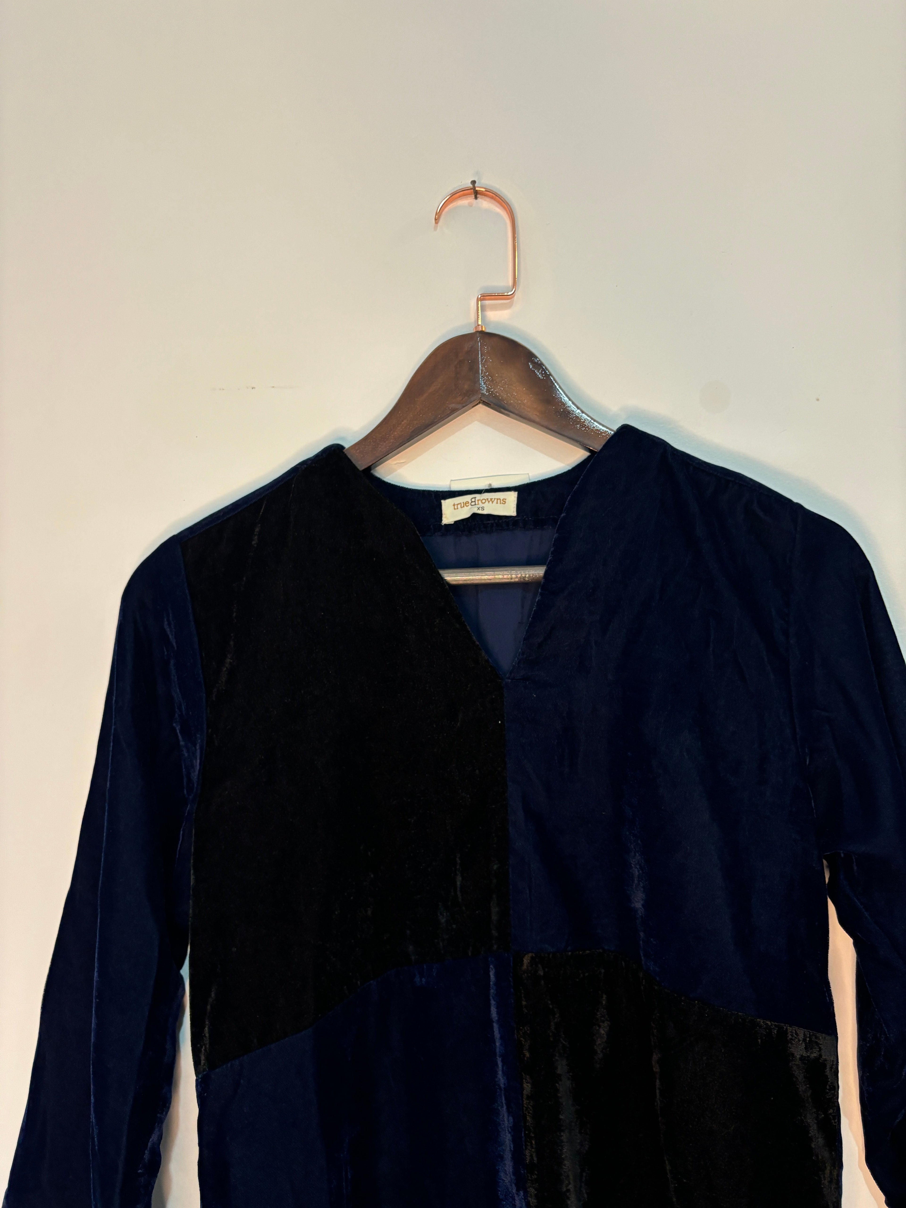 trueBrowns Blue Velvet Co-ord Set