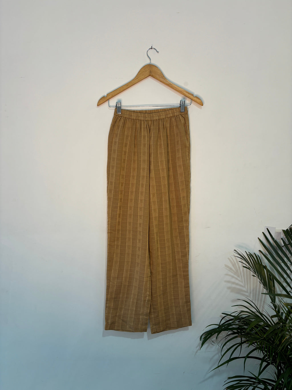 trueBrowns Beige Straight Co Ord Set