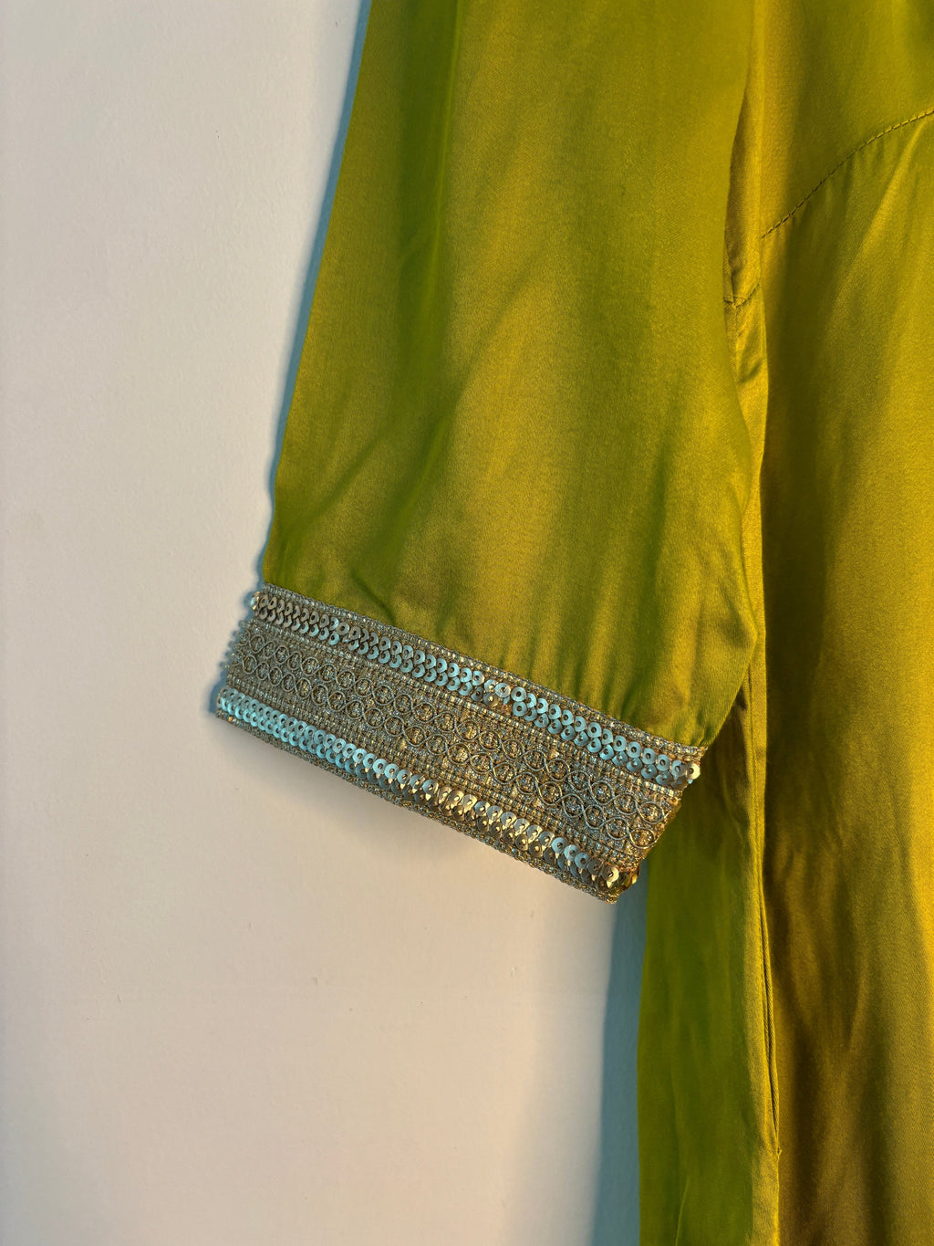 trueBrowns Lime Modal Kurta