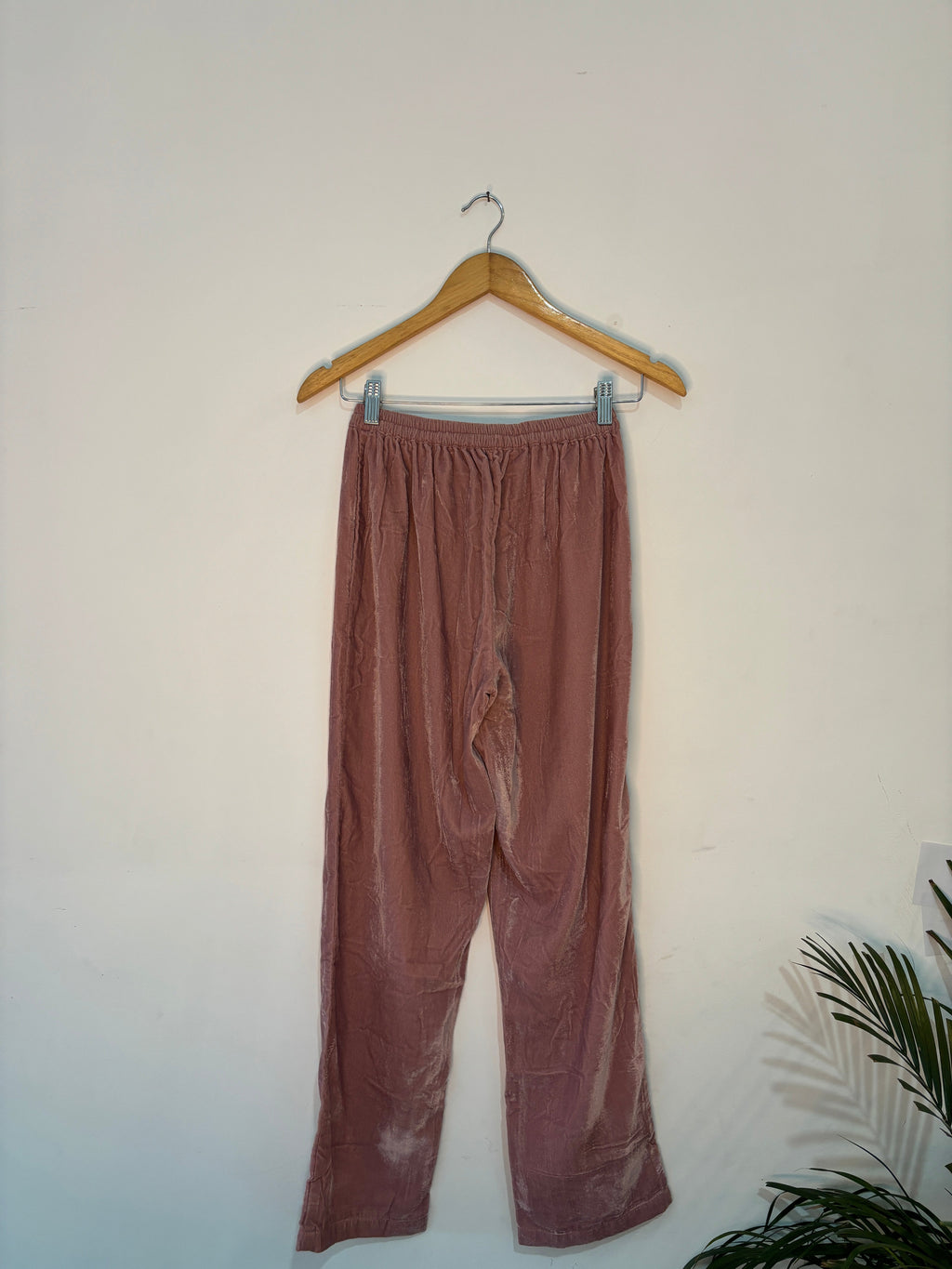 trueBrowns Pink Velvet Co-ord Set