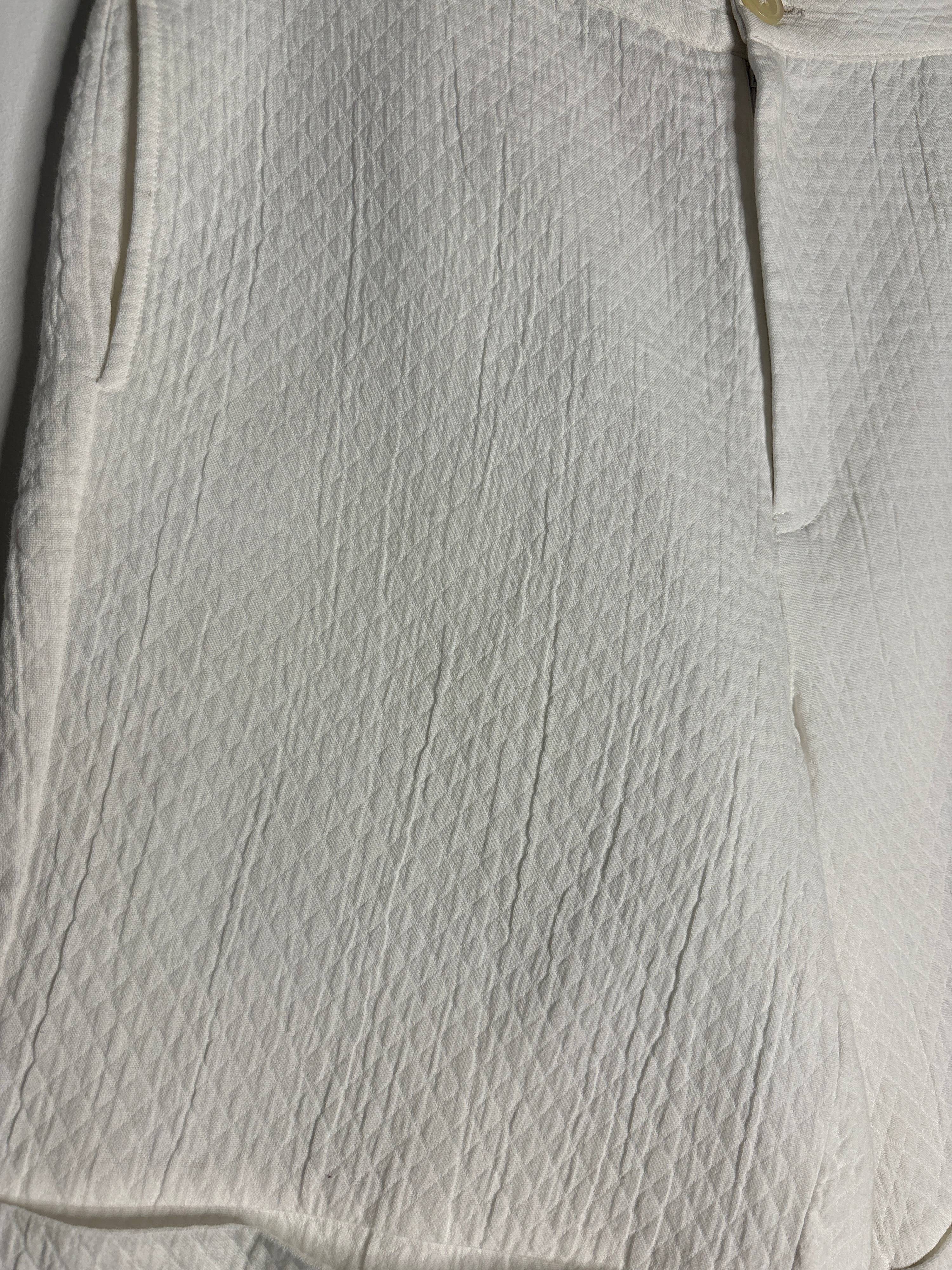 trueBrowns White Cotton Shorts