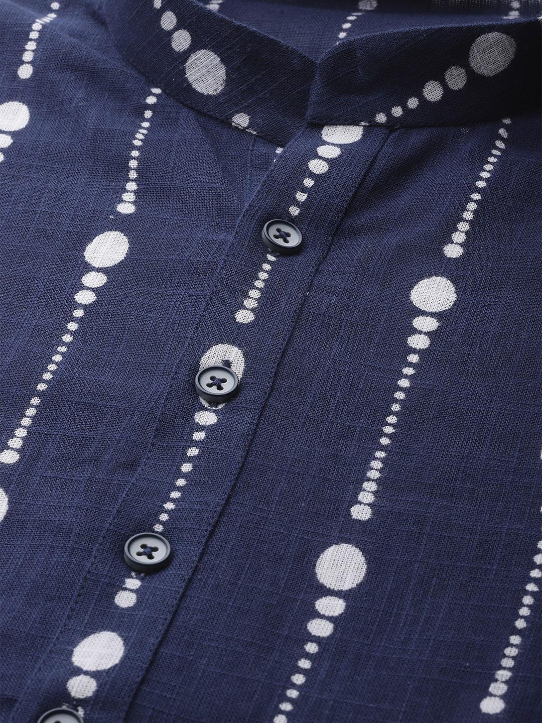 Fabmade Men Printed Straight Kurta With Pyjama