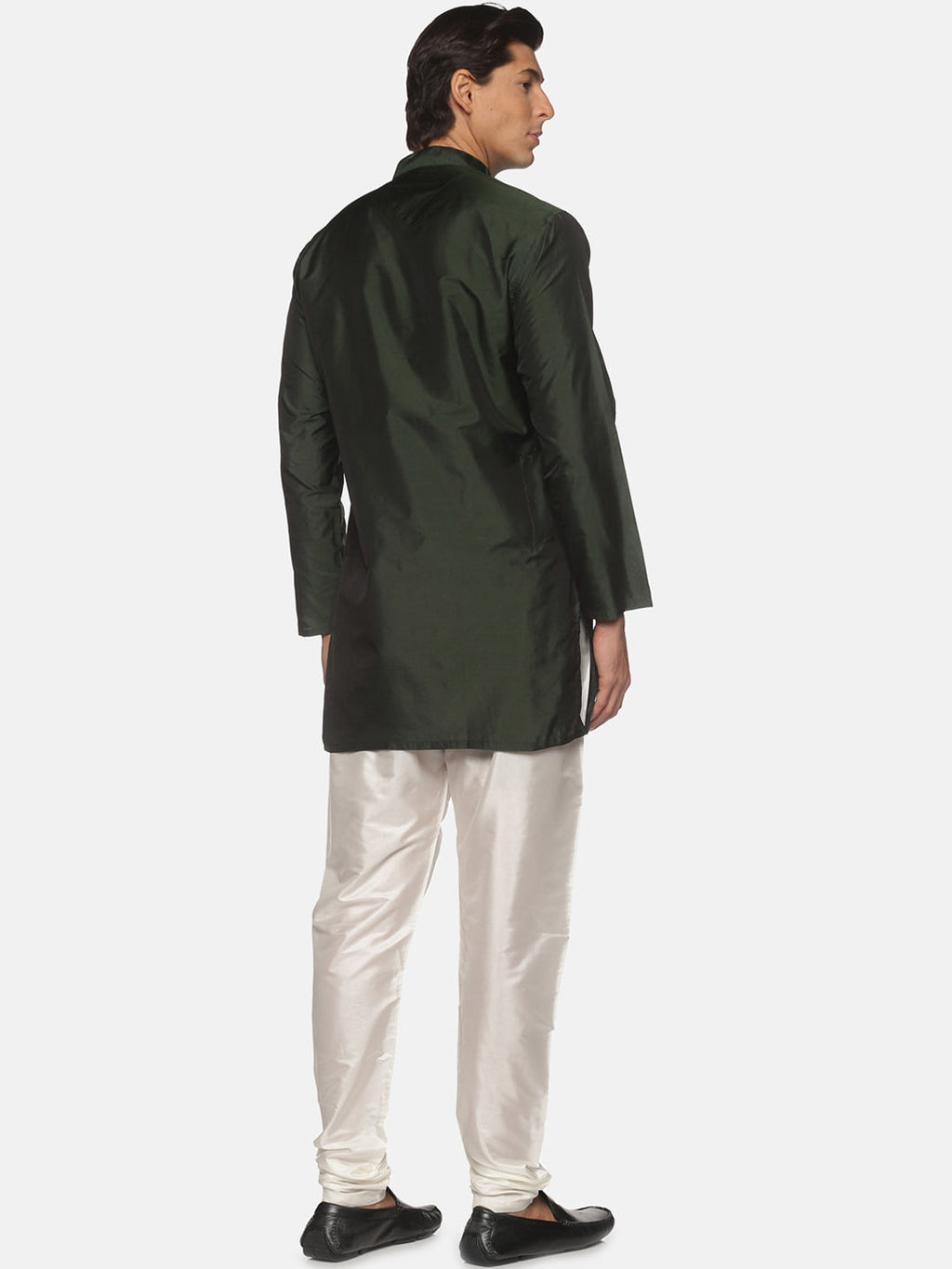 Sethukrishna Mens Green Kurta with Pyjamas