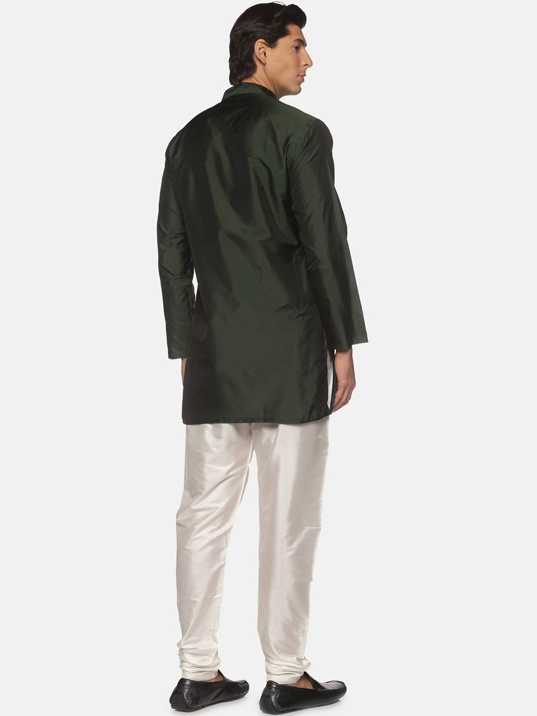 Sethukrishna Mens Green Kurta with Pyjamas