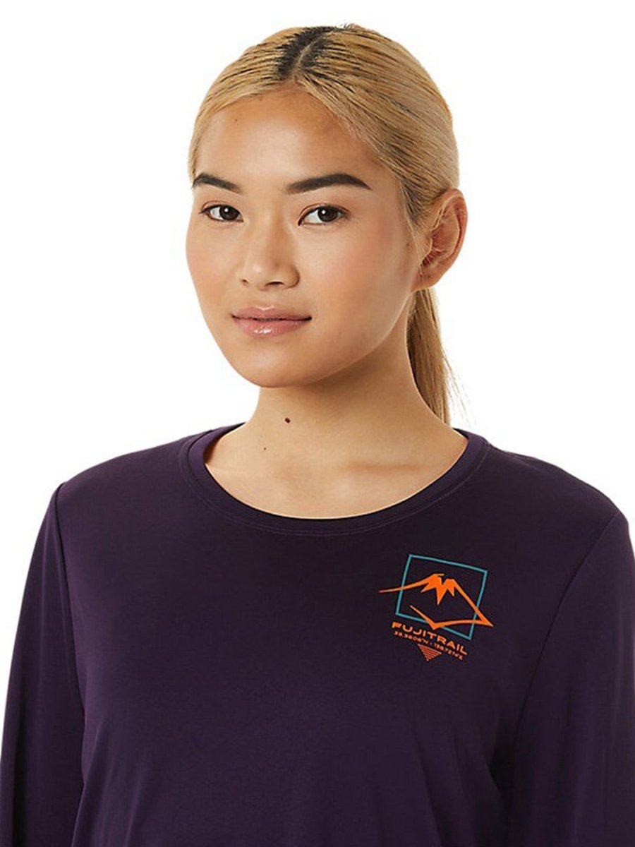 ASICS Fujitrail LS Logo Printed Round Neck T-Shirt