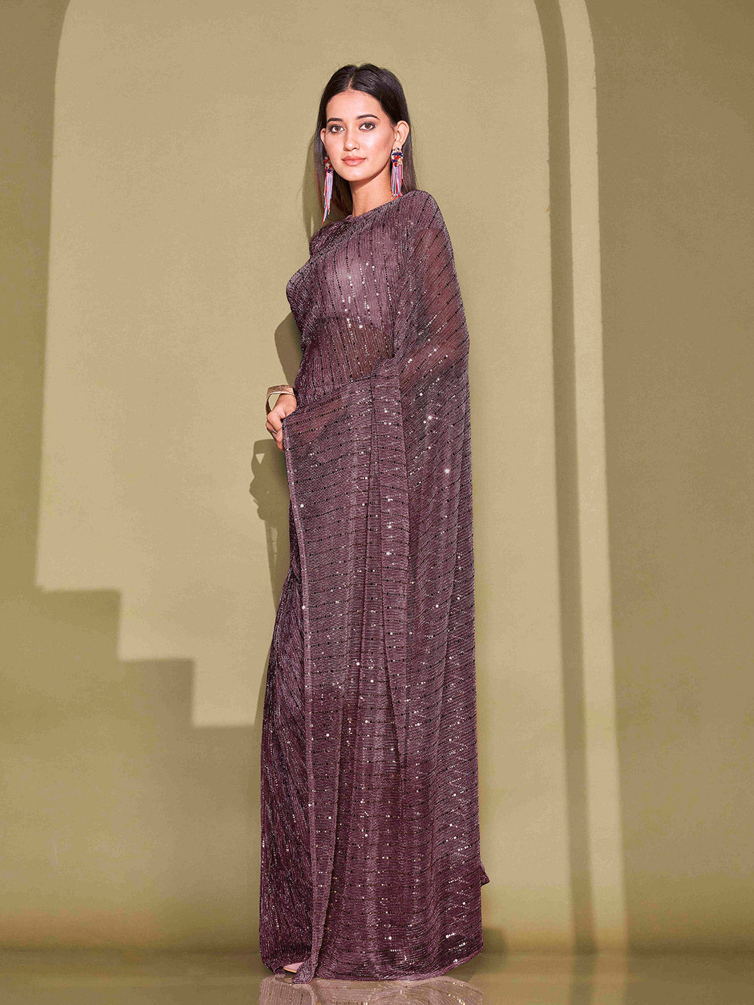 Tikhi Imli Sequinned Embellished Saree