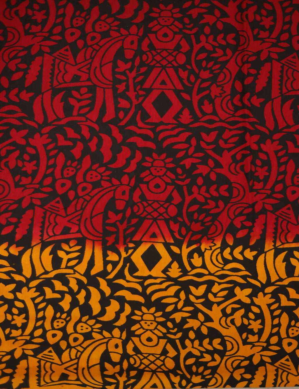 Shades Of Orange And Maroon Red Pure Munga Cotton Block Print Saree By Gayathri Reddy Designer Studio