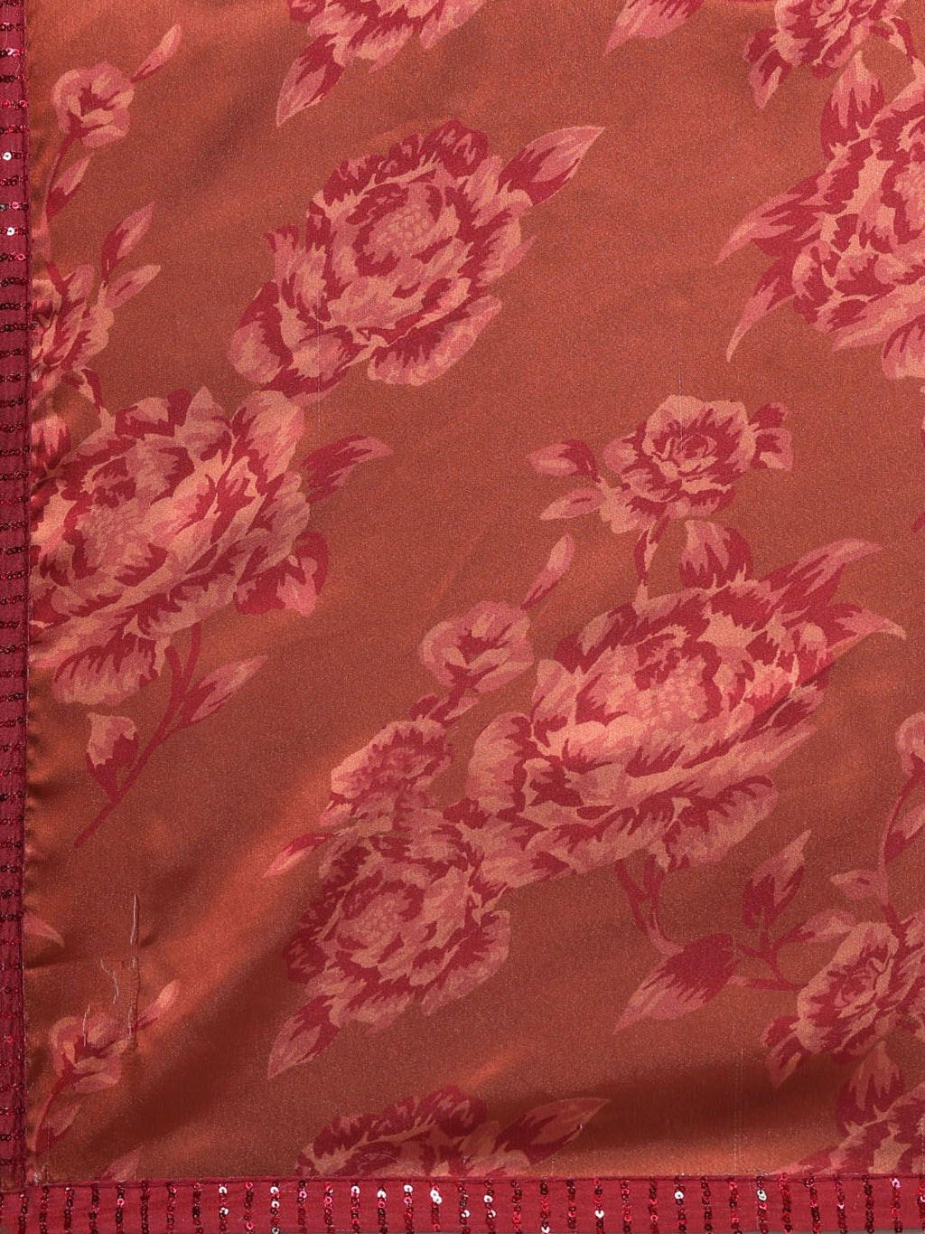 kasee Floral Print Satin Saree