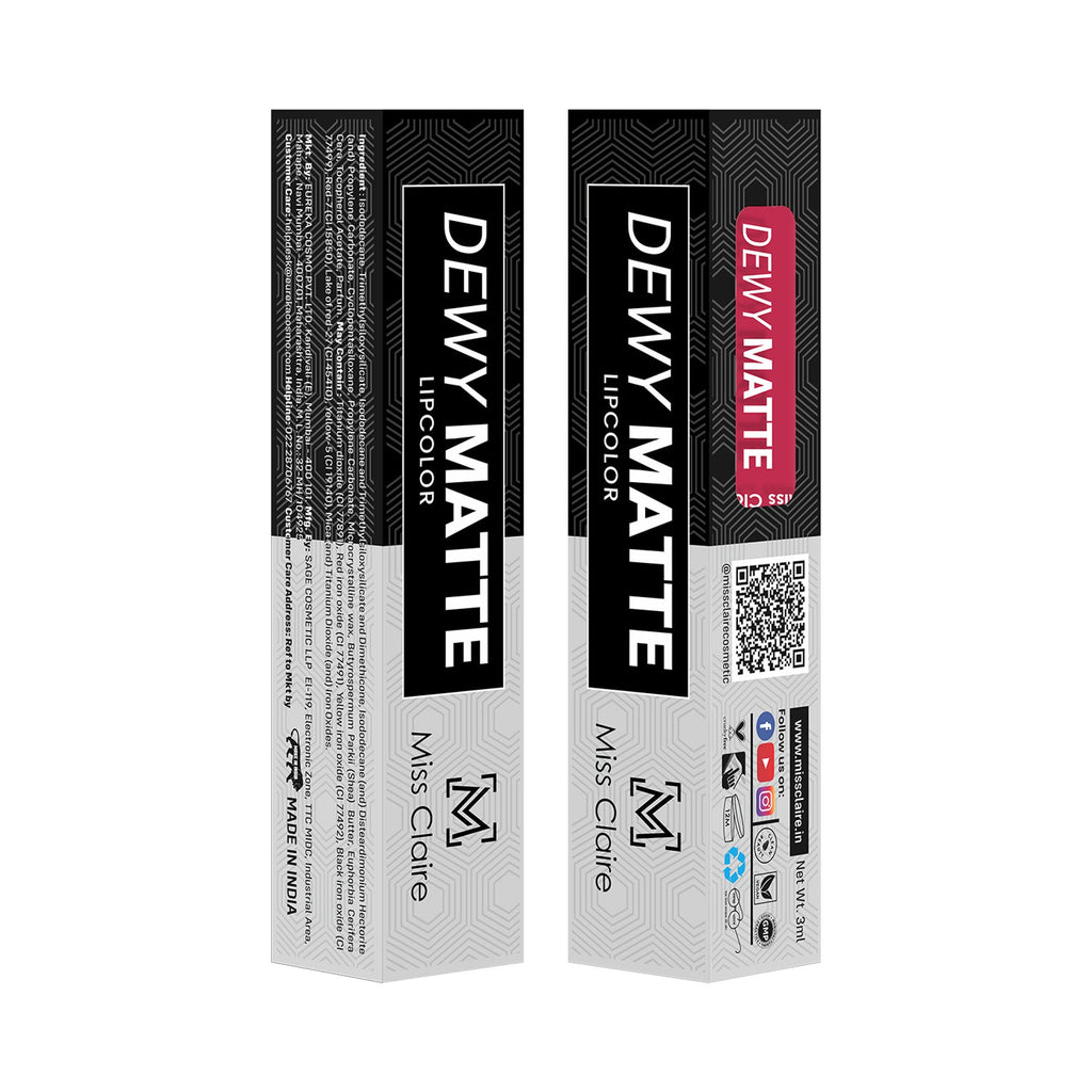 Miss Claire Dewy Matte Lip Color - 19 Heart On