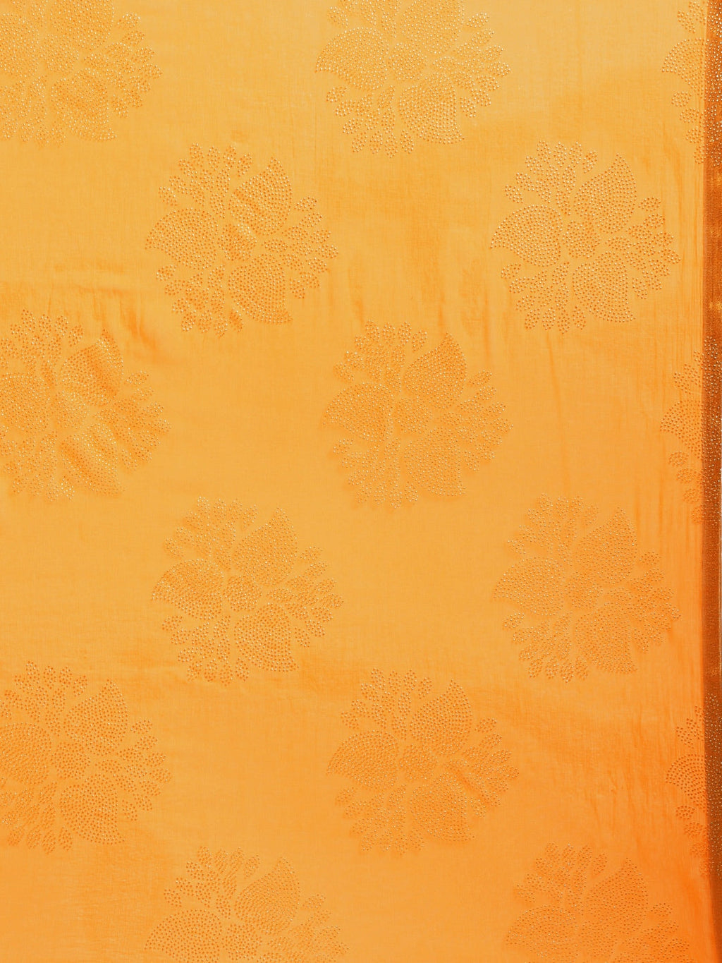 Saree Mall Mustard Yellow & Gold Printed Saree