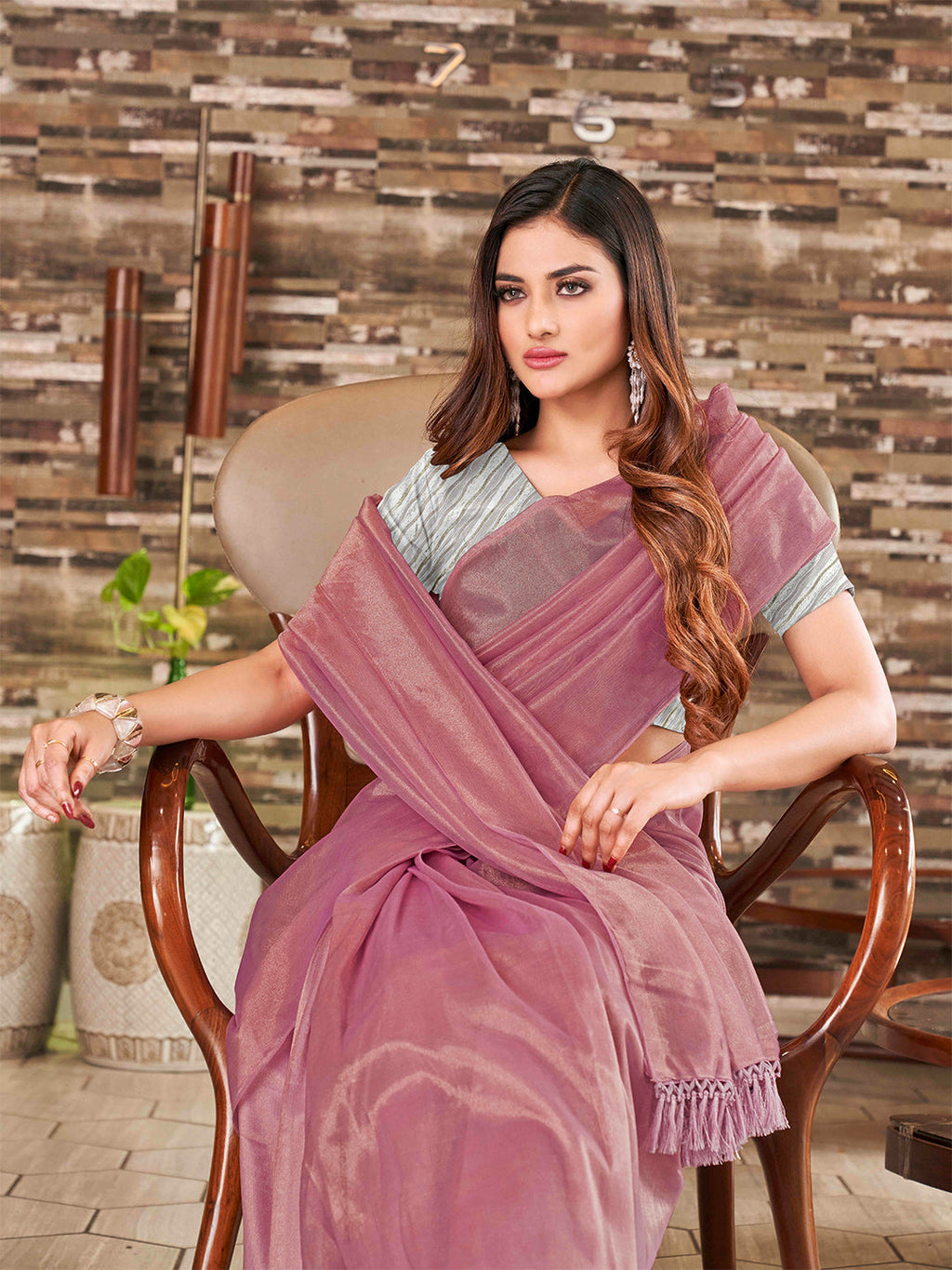 Tikhi Imli Supernet Party Ready to Wear Saree