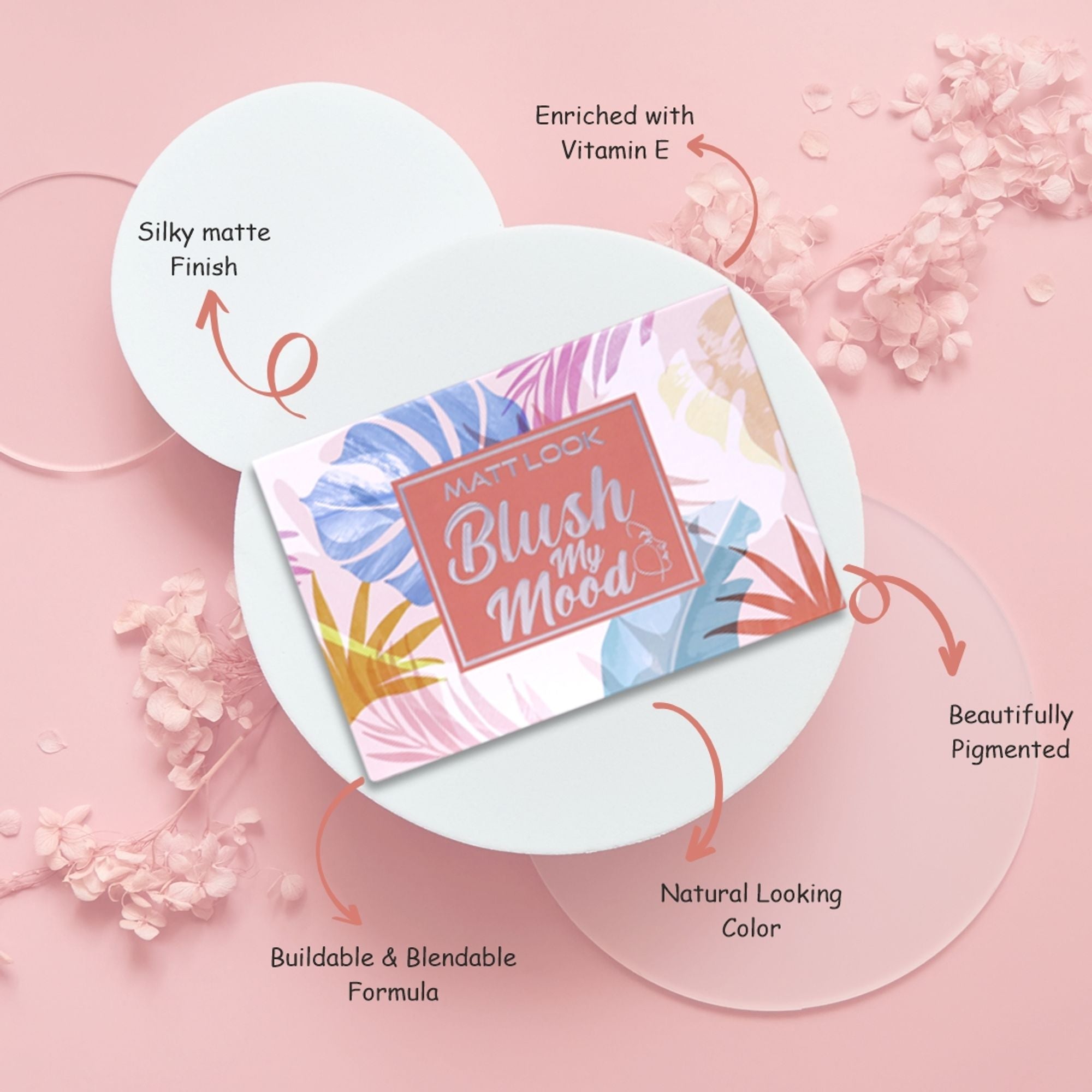 Matt Look Blush My Mood Highly Pigmented Blusher Palette - 03 Thats My Style