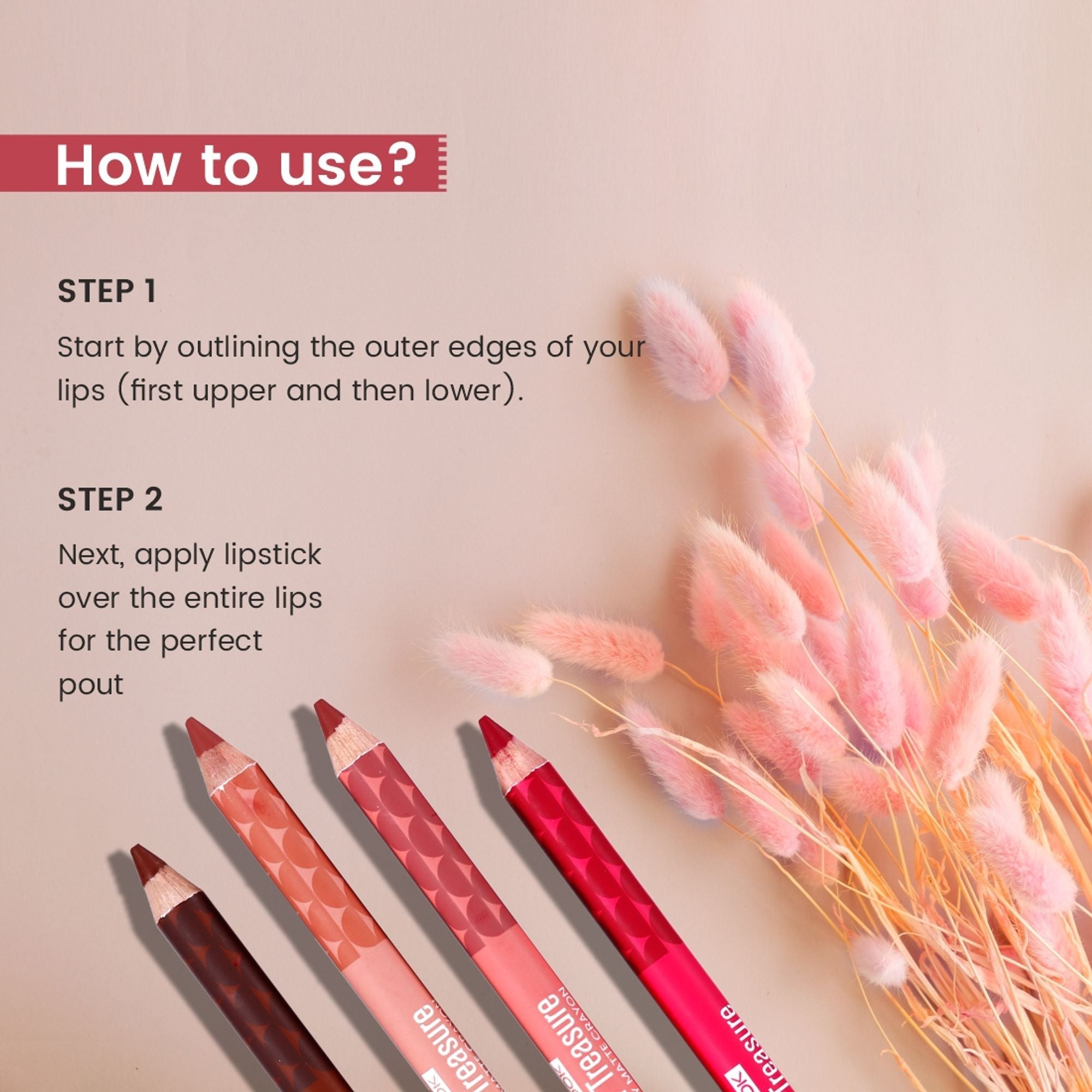 Matt Look Color Treasure Luxury Matte Lip Pencil Crayon - 02 Fire Ruby