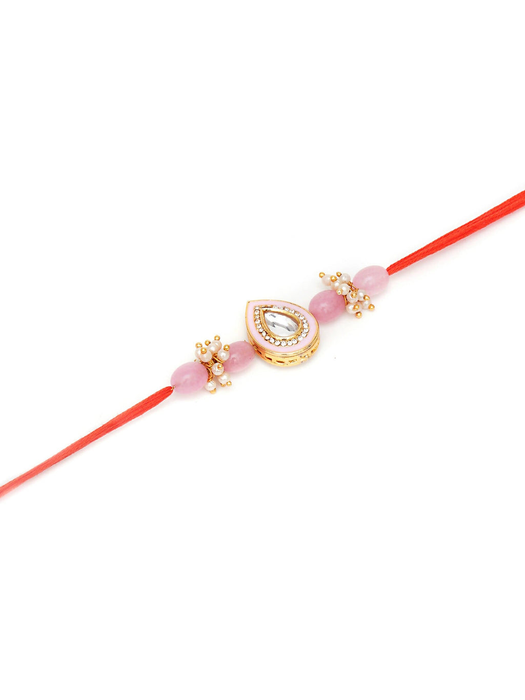 Designer kundan Rakhi - Ruby Raang
